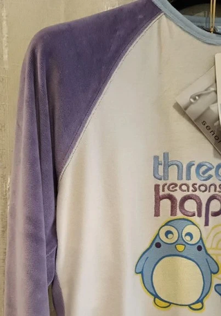 Pijama Señoretta T. S Azul y Malva