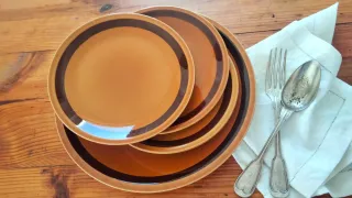 4 piatti Marroni Tognana anni 60 vintage