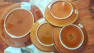 4 piatti Marroni Tognana anni 60 vintage