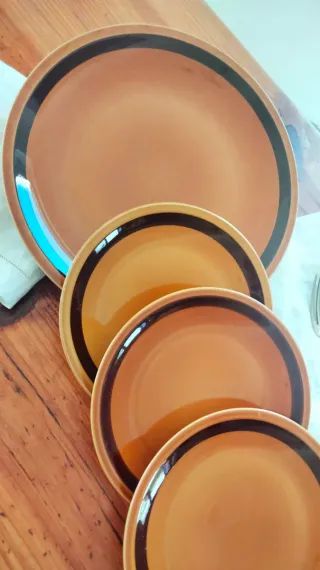 4 piatti Marroni Tognana anni 60 vintage