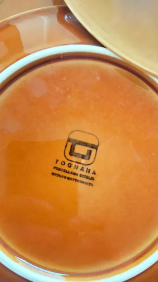 4 piatti Marroni Tognana anni 60 vintage