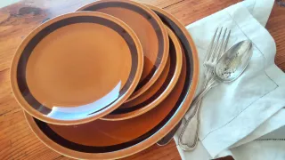 4 piatti Marroni Tognana anni 60 vintage