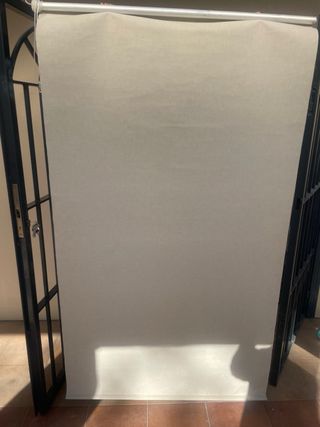 Estor enrollable beige tela