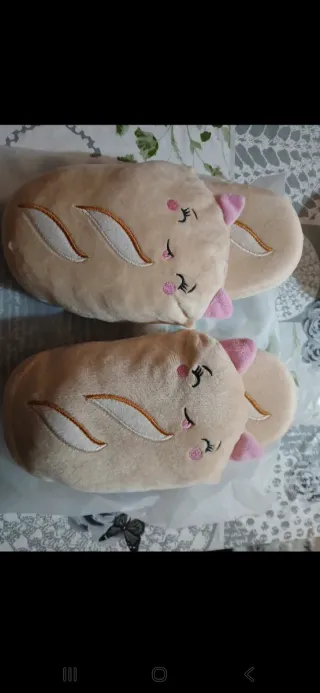 Pantofole morbide beige e rosa