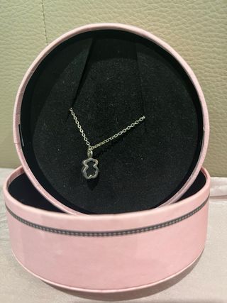 Collar Tous Plata Onix Negro