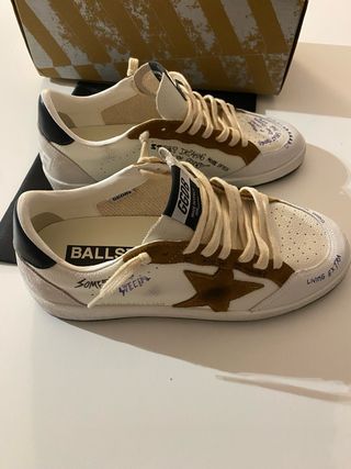 Golden Goose Ballstar Sneakers Marrón/Blanco