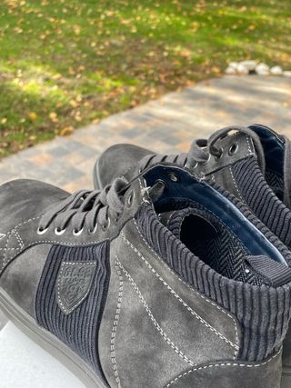 Zapatillas altas de ante grises