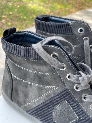 Zapatillas altas de ante grises