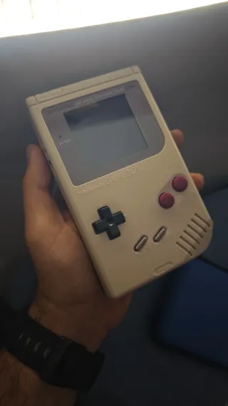 Game Boy Original IPS Iluminada Beige