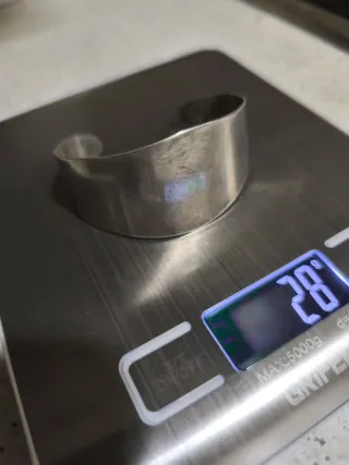 Brazalete antiguo de plata