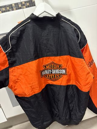Chaqueta Harley-Davidson Negra y Naranja