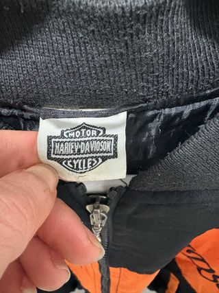 Chaqueta Harley-Davidson Negra y Naranja
