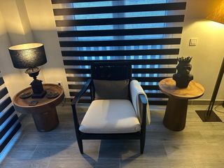 Sillón butaca ratán y madera