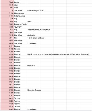 Lote 135 instrucciones lego