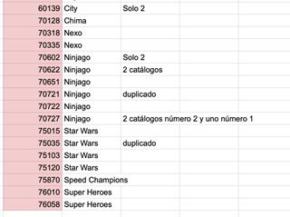 Lote 135 instrucciones lego