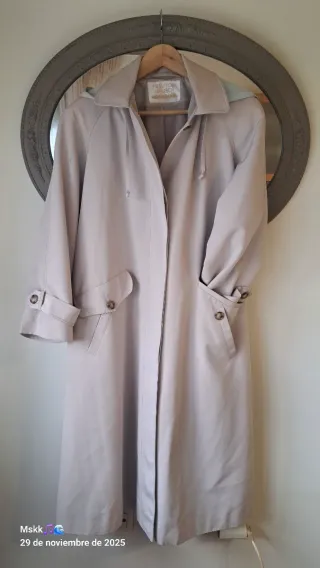 Gabardina larga New York Harbor beige