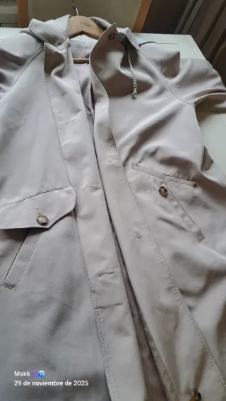 Gabardina larga New York Harbor beige