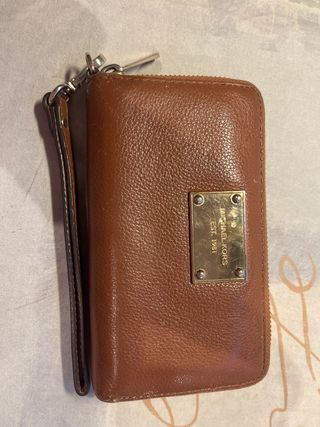 Monedero Michael Kors Marrón Dorado