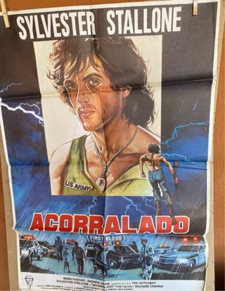 Cartel Cine Acorralado (First Blood)