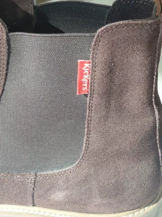 Botín Kickers Serraje Cuero Marrón Hombre