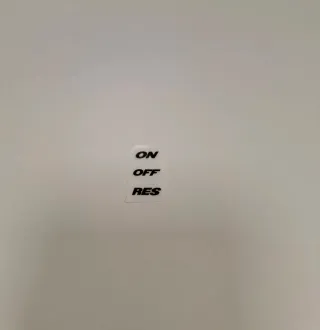 Pegatinas ON OFF RES Aprilia RS