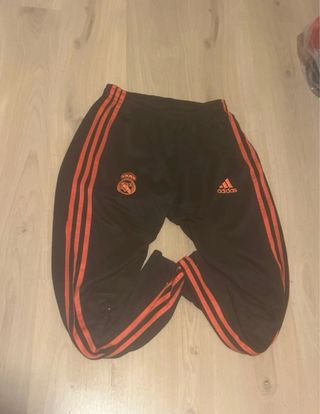 Pantalón Chándal Adidas Real Madrid Negro Naranja