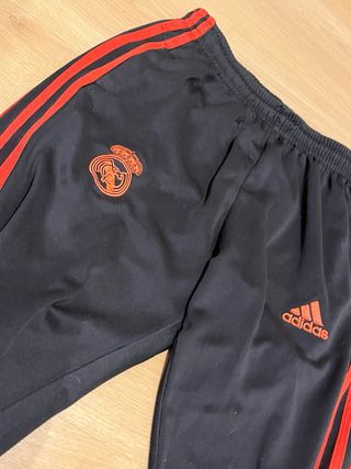 Pantalón Chándal Adidas Real Madrid Negro Naranja