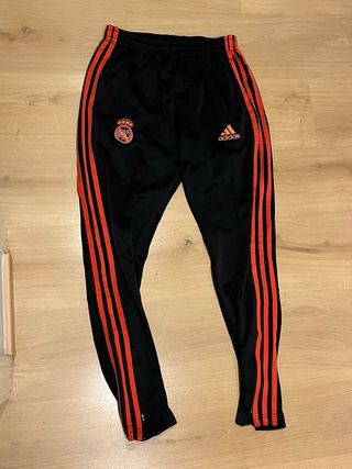 Pantalón Chándal Adidas Real Madrid Negro Naranja