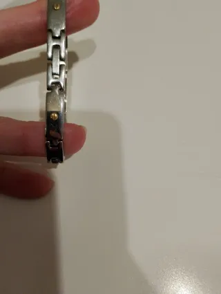 Pulsera elegante plata y oro