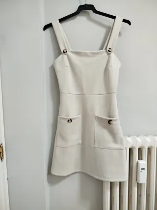 Vestido beige Fórmula Joven Talla XS