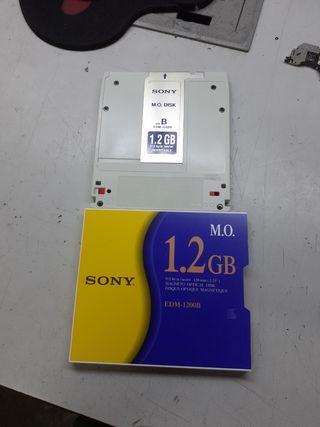 6 unidades Disco Óptico Magnético Sony M.O. 1.2 GB