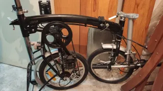 Bicicleta Plegable Negra
