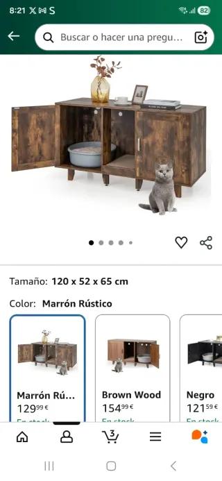 Armario para arenero de gato