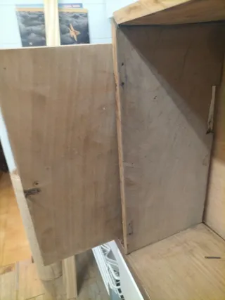 Armario Estantería Madera y Metal