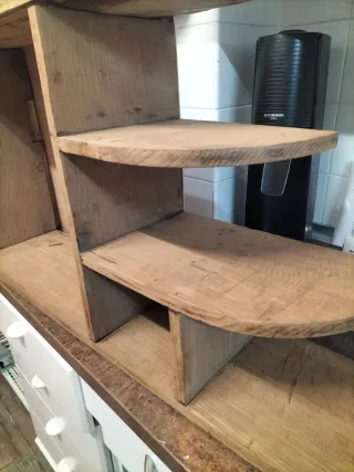 Armario Estantería Madera y Metal