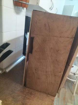 Armario Estantería Madera y Metal