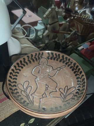 Plato Cerámica Carles Sala i Mitja 1940/50