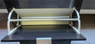 Zapatero de madera negro