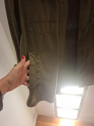 Chaqueta Zara verde militar