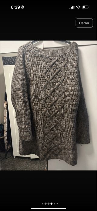 Jersey grueso trenzado talla L
