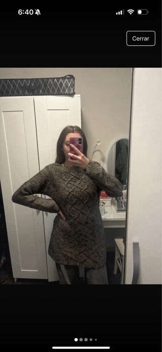 Jersey grueso trenzado talla L