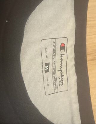 Camiseta Champion Negra