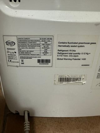 Argo Deumidificatore DRY Digit Evo 17L Bianco