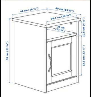 Comodino Songesand bianco di Ikea