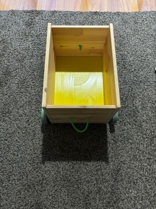 Carrito de madera Ikea con ruedas