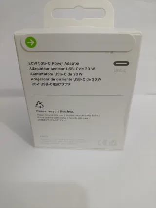 Cabezal Cargador Apple USB-C 20W