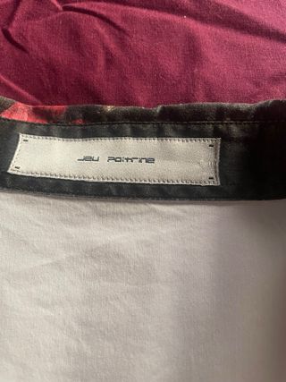 Camisa blanca algodón con estampado floral