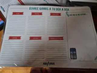 Imán nevera con block notas