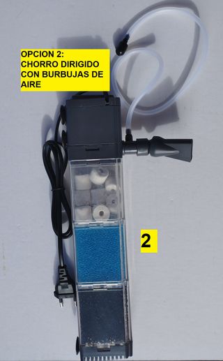 filtro acuario mediano pecera 880 litros/h interno