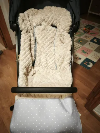 Saco silla invierno peluche beige